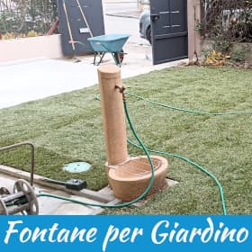 Fontane da giardino, installazione e posa