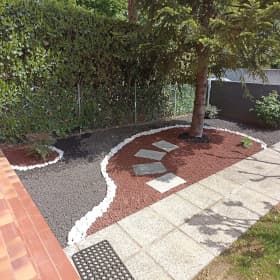 Giardino roccioso, realizzazione aiuole